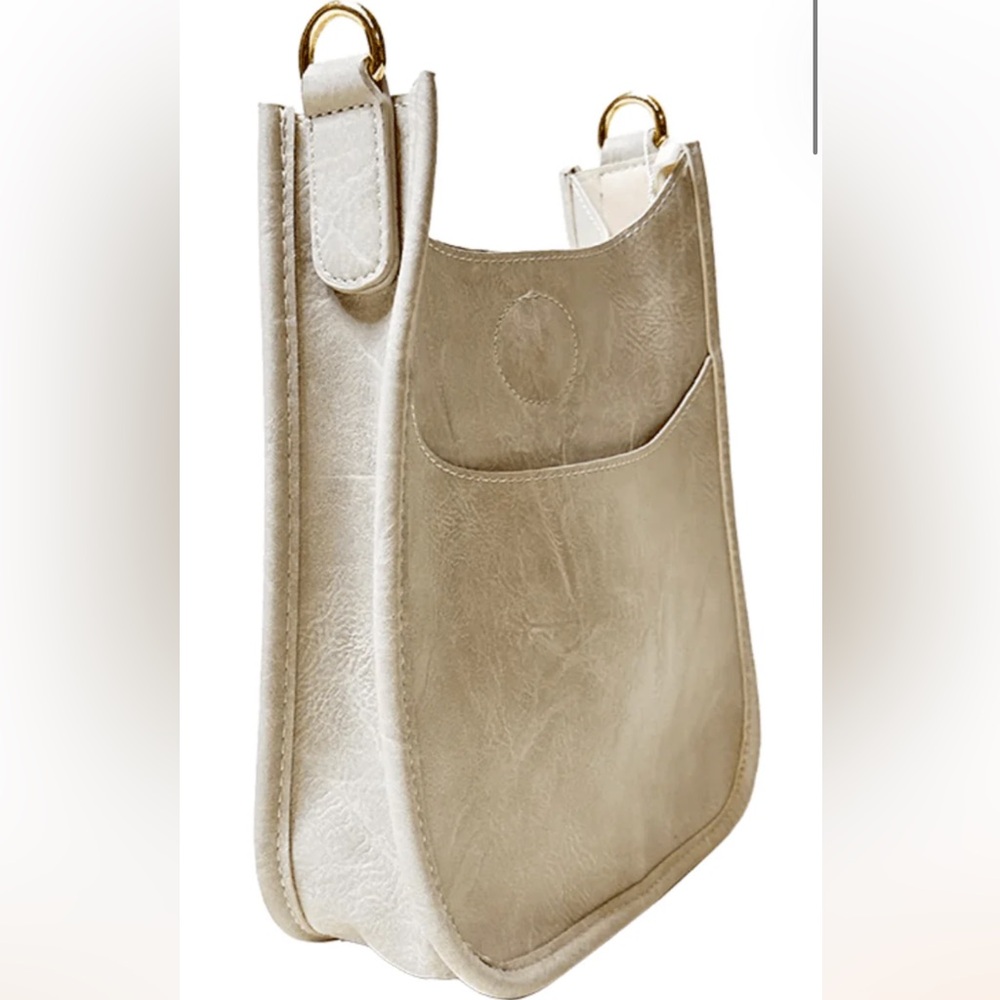 Ahdorned Mini Vegan Leather Messenger Bag